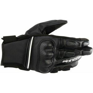 Alpinestars Phenom Leather Gloves Black/White 3XL Motoros kesztyűk kép