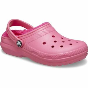Crocs CLASSIC LINED CLOG T Lány belebújós cipő, rózsaszín, méret 24/25 kép