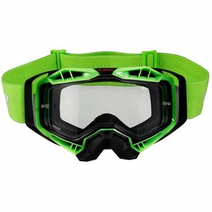 Motocross szemüveg LS2 Aura Black H-V Green átlátszó üveg kép