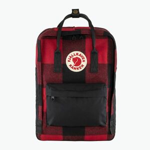 Fjällräven Kanken Re-Wool laptop hátizsák 15" piros/fekete kép