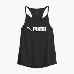 Női tréning póló PUMA Fit Fashion Ultrabreathe Allover Tank puma fekete/puma fehér kép
