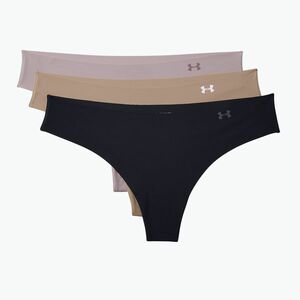Reebok Womens 3 Pack Kal Thongs Underwear Underwear Stretch Print Stretchy