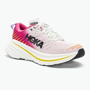 Női futócipő HOKA Bondi X blanc de blanc/rózsaszín yarrow kép