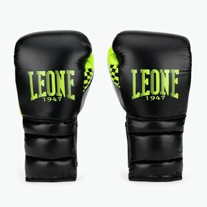 Leone Carbon22 fekete-zöld bokszkesztyű GN222 kép