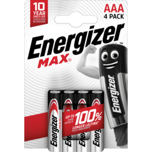 Energizer MAX AAA/E92 alkáli elemek 4 db kép