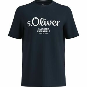 s.Oliver LOGO T-NOOS Férfi póló, sötétkék, méret kép