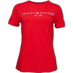 Tommy Hilfiger LOGO CREW NECK Női póló, piros, méret kép