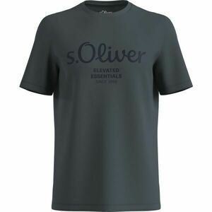 s.Oliver LOGO T-NOOS Férfi póló, sötétszürke, méret kép