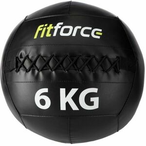 Fitforce WALL BALL 6 KG Medicinbal, fekete, méret kép