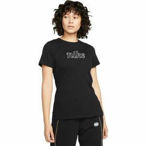Nike NSW TEE ICN CLSH Női póló, fekete, méret kép