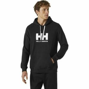 Helly Hansen LOGO HOODIE Férfi kapucnis pulóver, fekete, méret kép