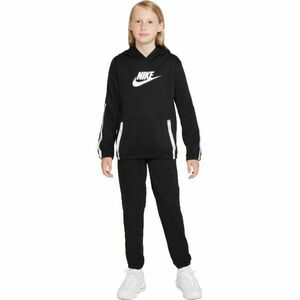 Nike NSW TRACKSUIT POLY BACK Fiú melegítő szett, fekete, veľkosť S kép