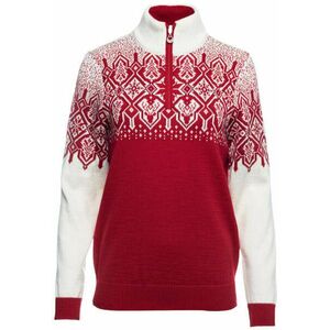 Dale of Norway Winterland Womens Merino Wool Sweater Raspberry/Off White/Red Rose S Szvetter kép