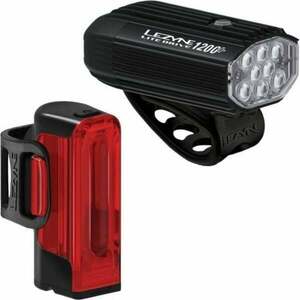 Lezyne Lite Drive 1200+/Strip Drive Pro 400+ Pair Satin Black/Black Front 1200 lm / Rear 400 lm Lámpa szett kép