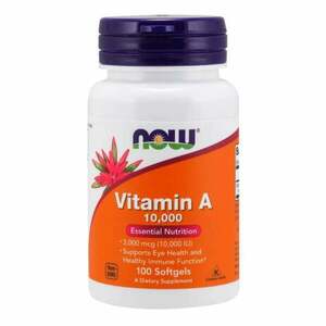 A-vitamin (10.000 NE) - NOW Foods kép