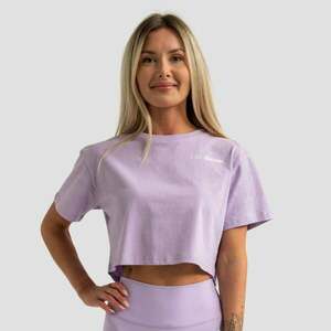 Limitless női Cropped póló Lavender - GymBeam kép
