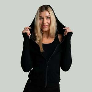MERINO I Zip Hoodie női pulóver Black - STRIX kép