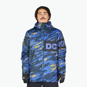 Férfi snowboard kabát DC Propaganda angled tie dye royal blue kép