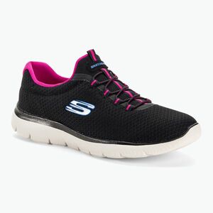 Női edzőcipő SKECHERS Summits fekete/dögös rózsaszín kép