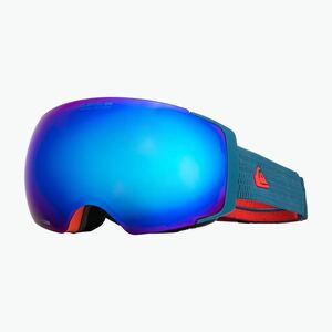 Quiksilver Greenwood S3 majolika kék / clux piros mi snowboard szemüveg kép