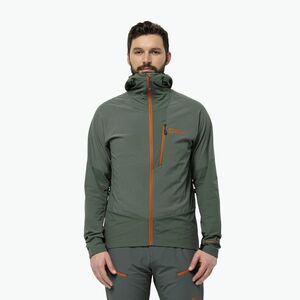 Jack Wolfskin férfi softshell dzseki Alpspitze Hoody hedge zöld kép