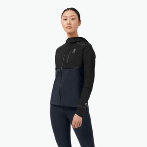Női On Running Weather kabát fekete/tengerészkék kép