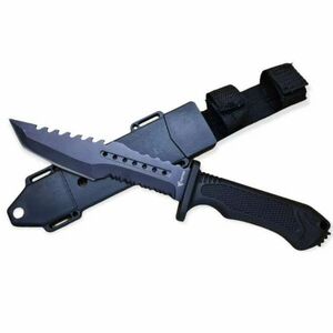 Foxter taktikai katonai kés, 31 cm, tok, fekete kép