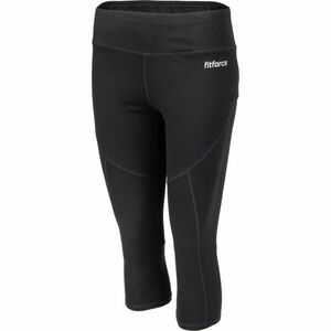 Fitforce TAINA Női 3/4-es fitnesz leggings, fekete, veľkosť M kép