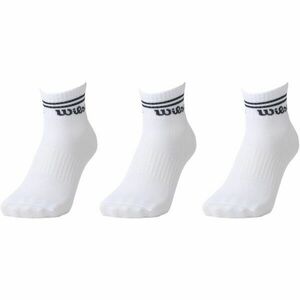 Wilson 3PP MENS QUARTER Férfi zokni, fehér, méret kép