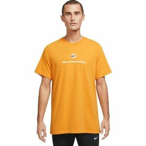 Nike U NK DF TEE RUN DIVISION SU22 Férfi póló, narancssárga, méret kép