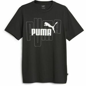Puma ESS + CAMO GRAPHIC TEE Férfi póló, fekete, veľkosť S kép