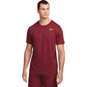 Nike DRY TEE DFC CREW SOLID M Férfi póló edzéshez, bordó, méret kép