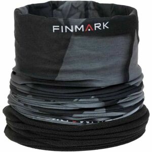 Finmark FSW-219 Multifunkcionális kendő fleece résszel, fekete, méret kép