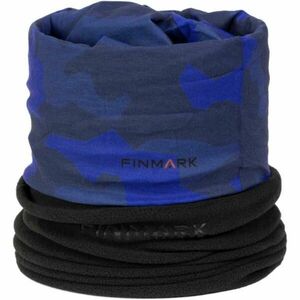Finmark FSW-218 Multifunkcionális kendő fleece résszel, kék, veľkosť UNI kép