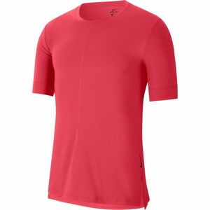 Nike DF TOP SS YOGA M Férfi póló edzéshez, rózsaszín, méret kép