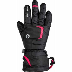 BLIZZARD-Reflex junior ski gloves, black/pink Fekete 5 kép