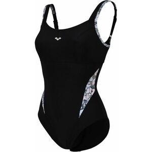 Arena bodylift chiara swimsuit strap back panel c-cup black/turquoise kép
