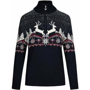 Dale of Norway Dale Christmas Womens Navy/Off White/Redrose L Szvetter kép