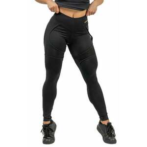 Nebbia High Waist Leggings INTENSE Mesh Black/Gold XS Fitness nadrág kép
