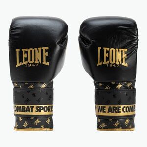 Leone Dna fekete és arany bokszkesztyű GN220 kép