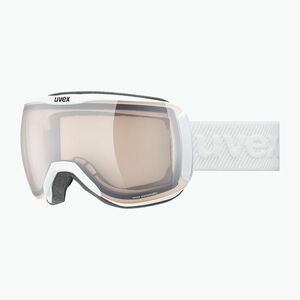 UVEX Downhill 2100 V síszemüveg fehér matt/tükör ezüst/változati átlátszó kép