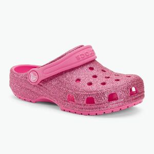 Crocs Classic Glitter Clog rózsaszín limonádé gyermek flip-flopok kép