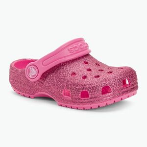 Crocs Classic Glitter Clog T rózsaszín limonádé gyermek flip-flopok kép