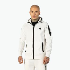 Férfi pulóver Pitbull West Coast Hermes Hooded Zip off white kép