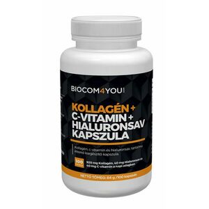 Kollagén+Hyaluron+C-vitamin kapszula, 100 db - Biocom kép