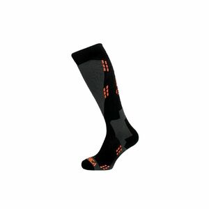 TECNICA-Wool ski socks, black/orange Fekete 39/42 kép