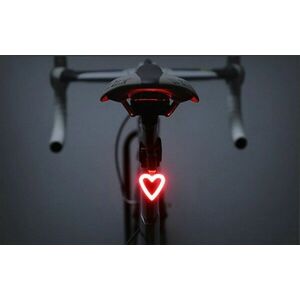 Kerékpár hátsó lámpa, bicikli lámpa, ledes kerékpár lámpa Szív kép