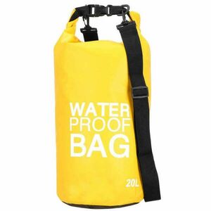 Springos Vízálló táska, sárga, 20l-es vízhatlan zsák kép