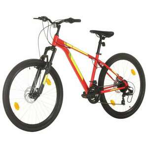 21 sebességes piros mountain bike 27, 5 hüvelykes kerékkel 38 cm kép