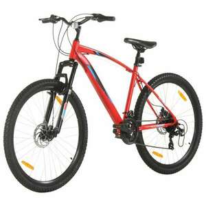 21 sebességes piros mountain bike 48 hüvelykes kerékkel 48 cm kép